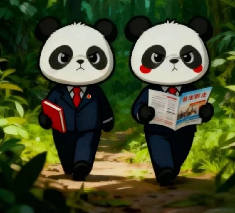 【开检普法】漫画丨熊猫检察官普法记：宪法守护森林社区